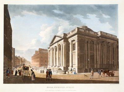 La Borsa Reale, Dublino, 1792 da James Malton